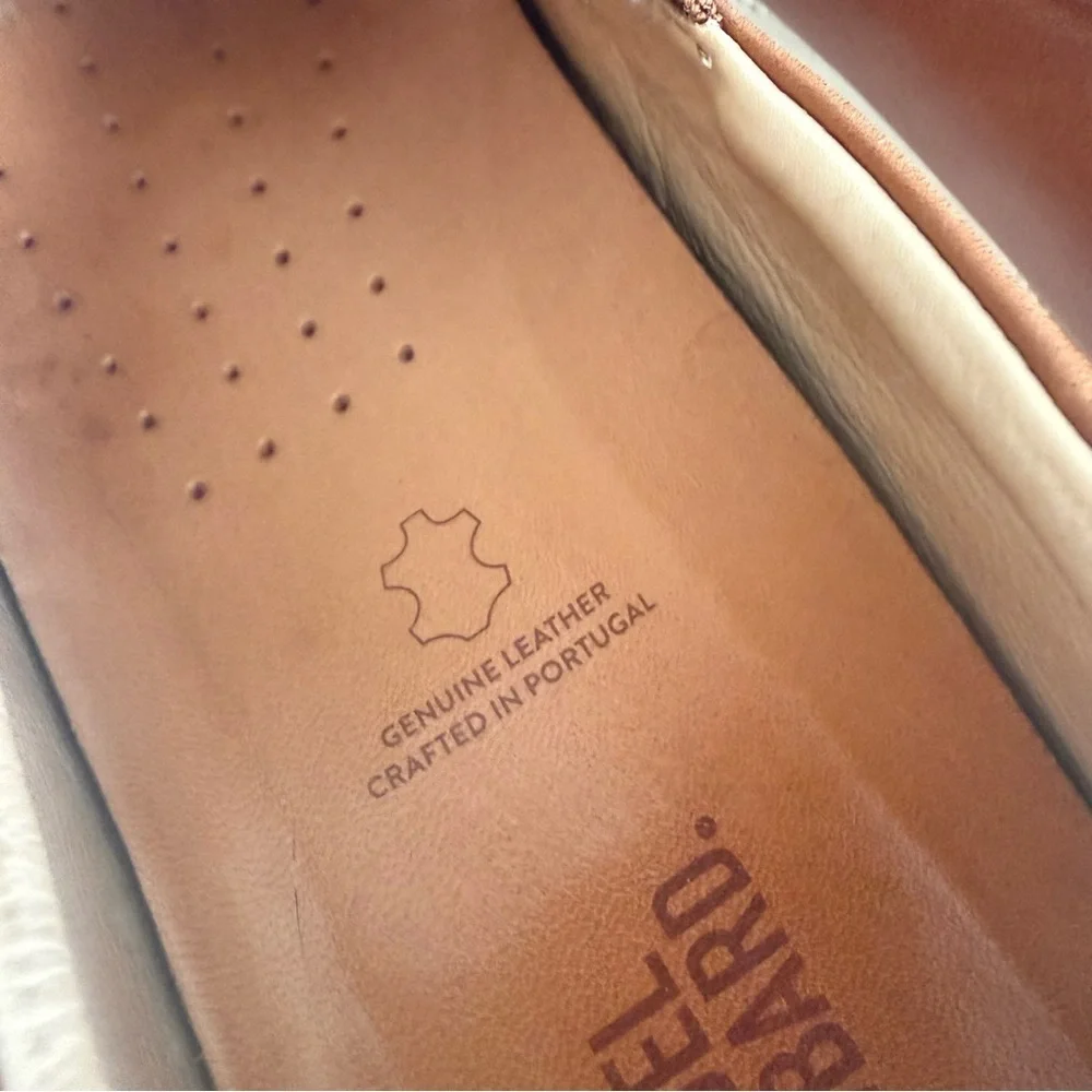 Samuel Hubbard Brown Leather Slip On Loafers Men’s Size 10 Made in Portugal